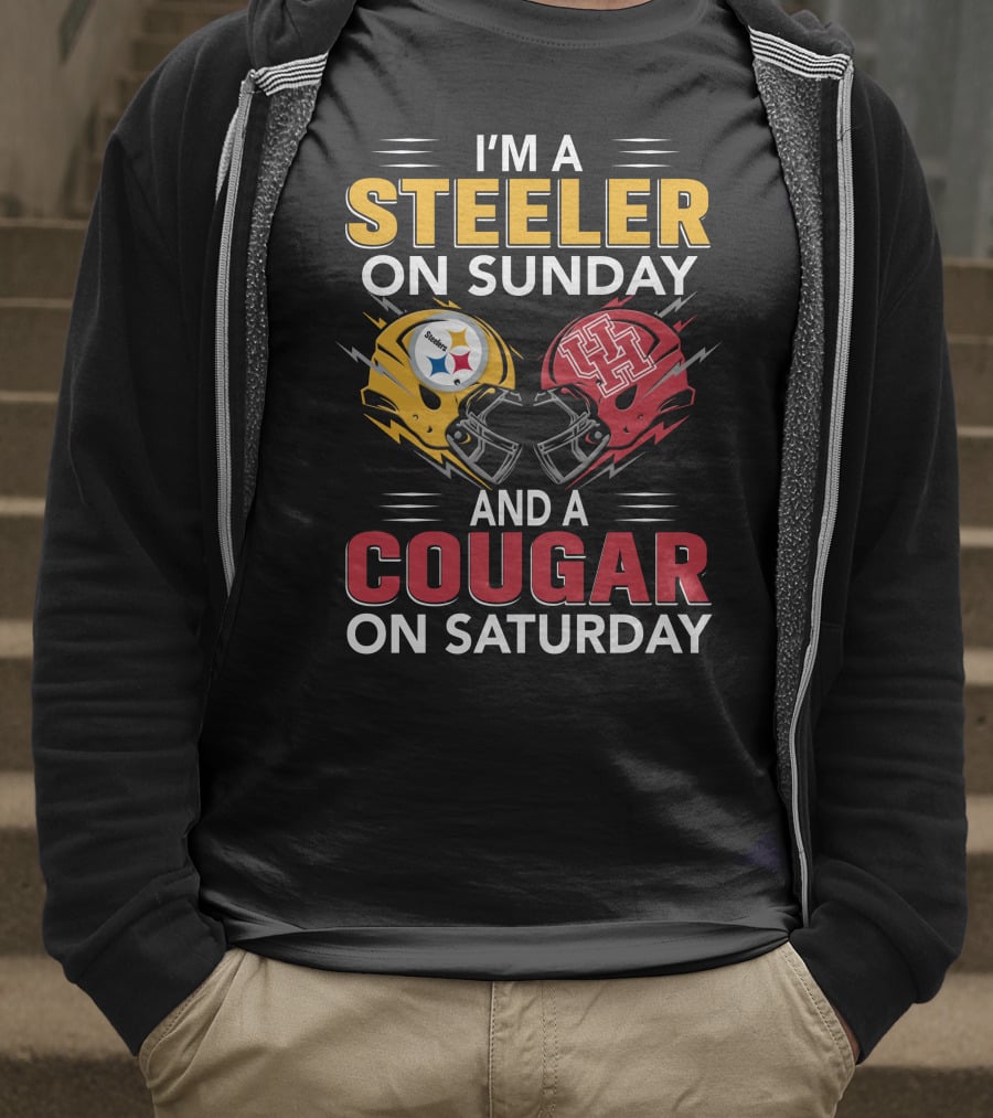 I'm A Steeler On Sunday And A Cougar On Saturday T-Shirt