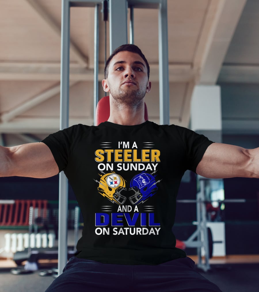 I'm A Steeler On Sunday And A Devil On Saturday T-Shirt