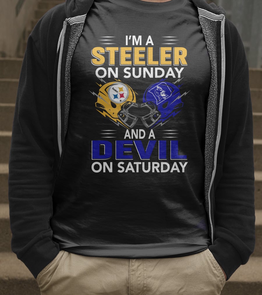 I'm A Steeler On Sunday And A Devil On Saturday T-Shirt