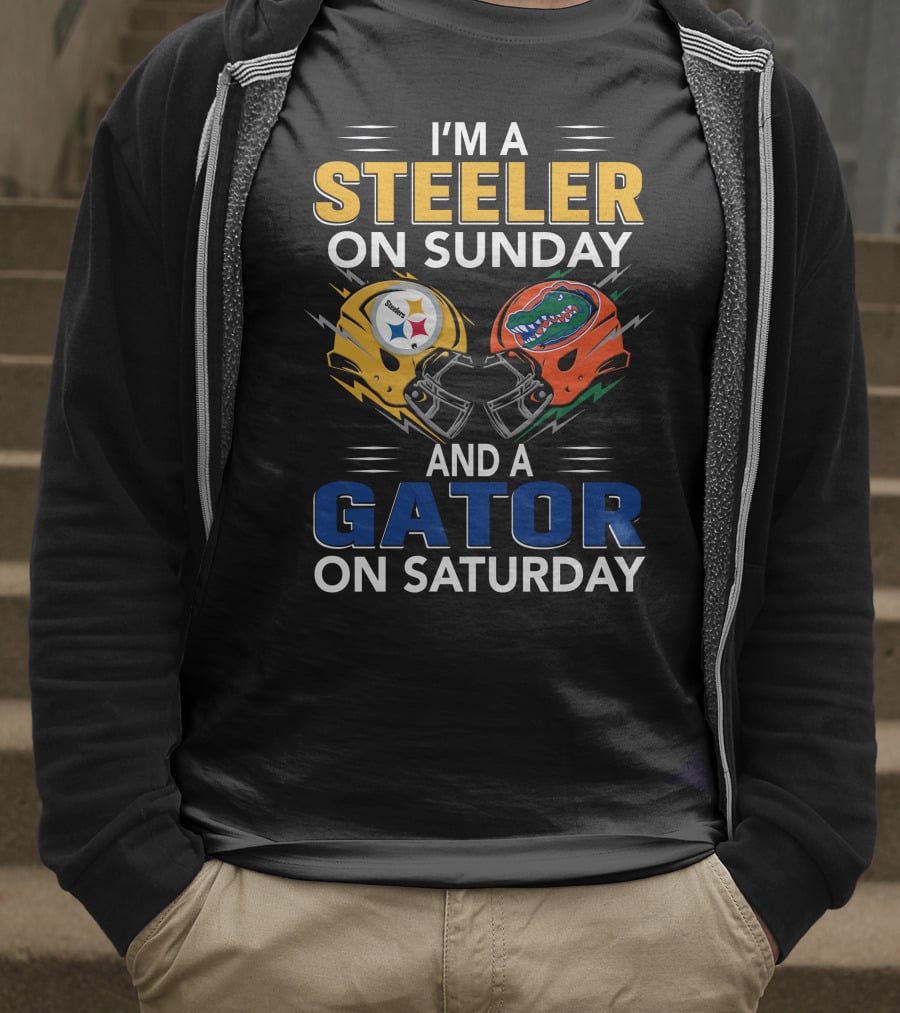 I'm A Steeler On Sunday And A Gator On Saturday T-Shirt