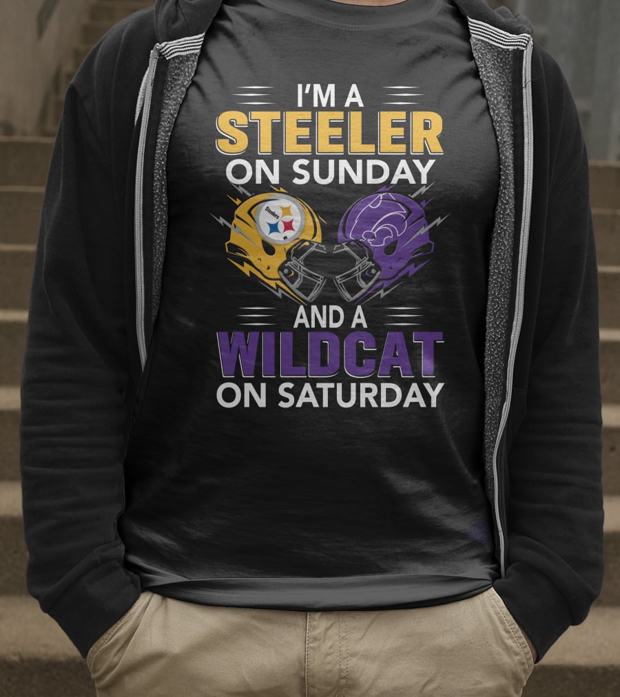 I'm A Steeler On Sunday And A Wildcat On Saturday T-Shirt