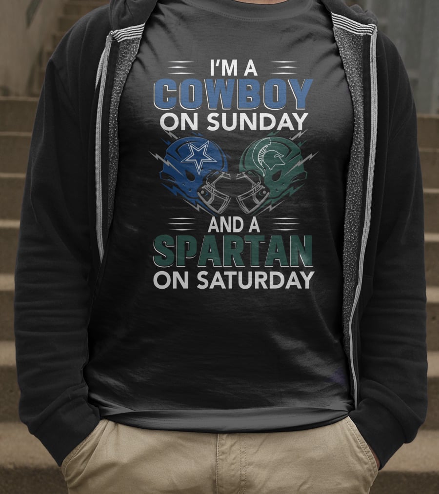 I'm A Cowboy On Sunday And A Spartan On Saturday T-Shirt