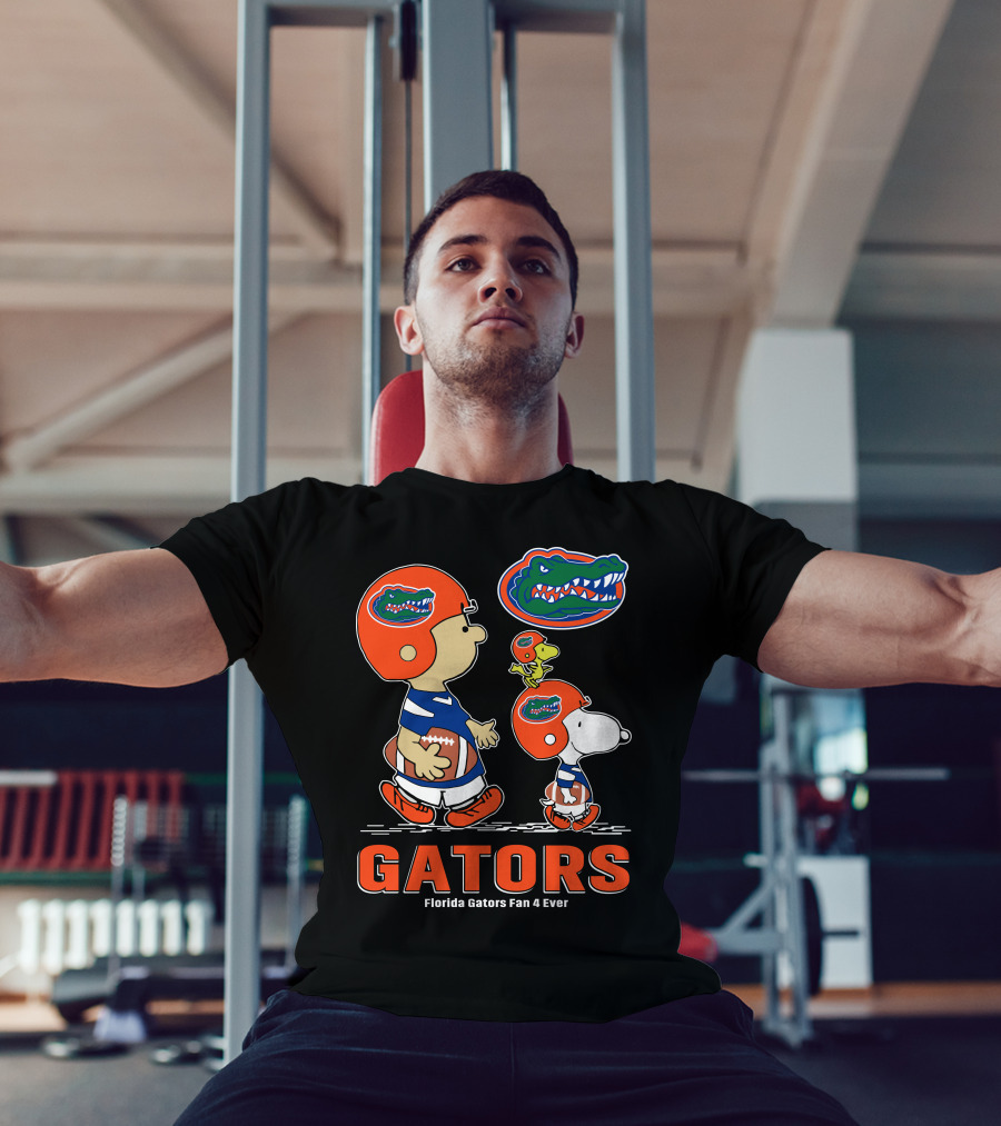 Florida Gators Fan 4 Ever Peanuts Football Gators T-Shirt