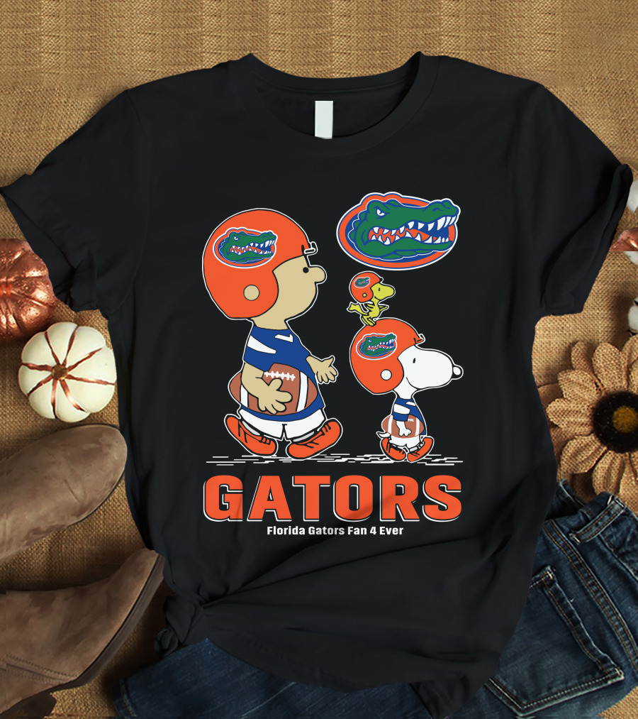 Florida Gators Fan 4 Ever Peanuts Football Gators T-Shirt