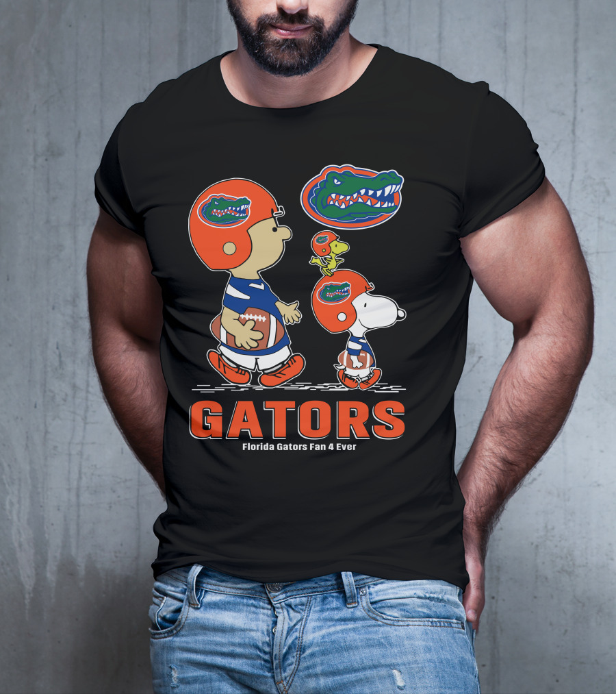 Florida Gators Fan 4 Ever Peanuts Football Gators T-Shirt