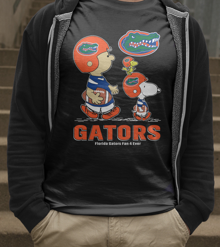 Florida Gators Fan 4 Ever Peanuts Football Gators T-Shirt