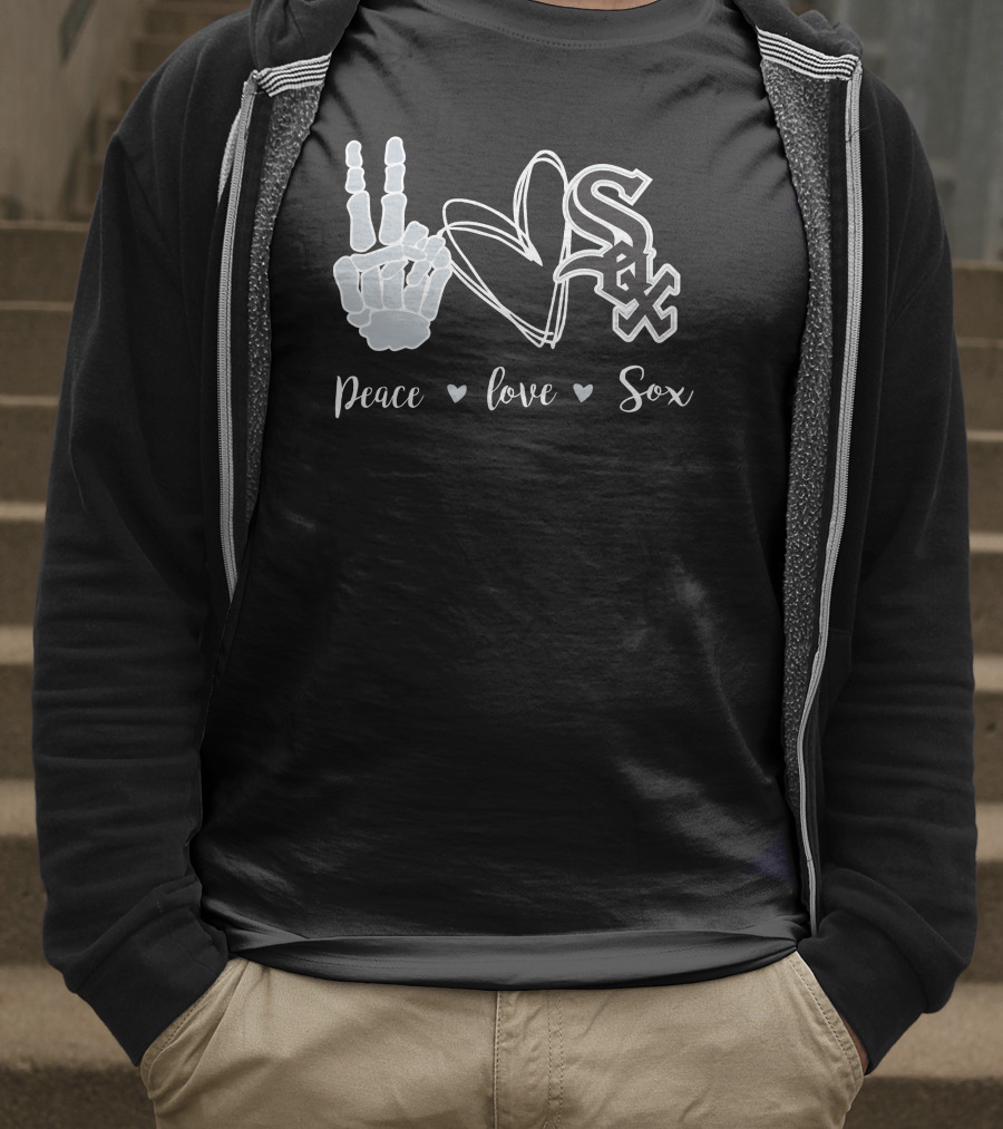 Peace Love Chicago White Sox T-Shirt