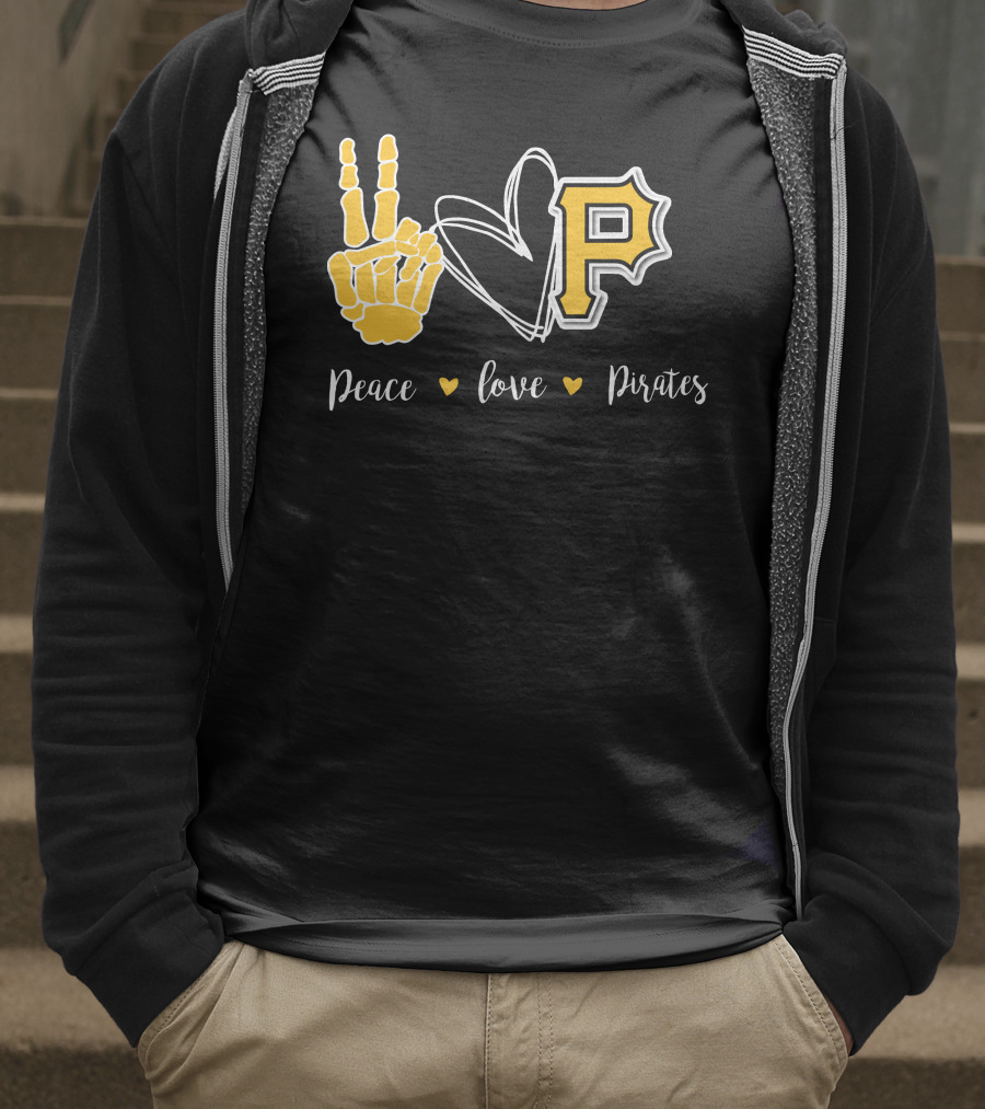 Peace Love Pittsburgh Pirates T-Shirt