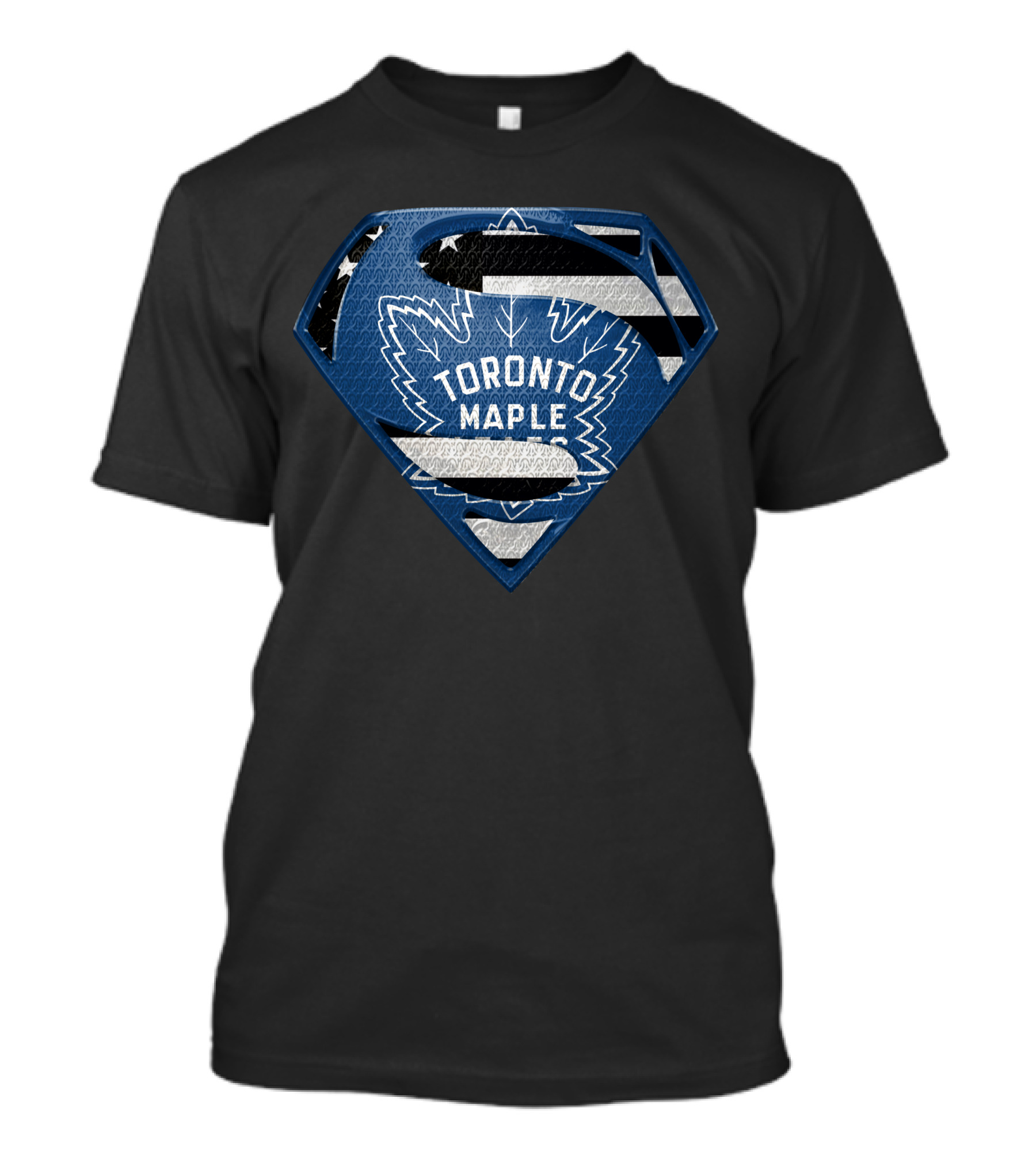 Toronto Maple Leafs Superman Logo Hybrid T-Shirt