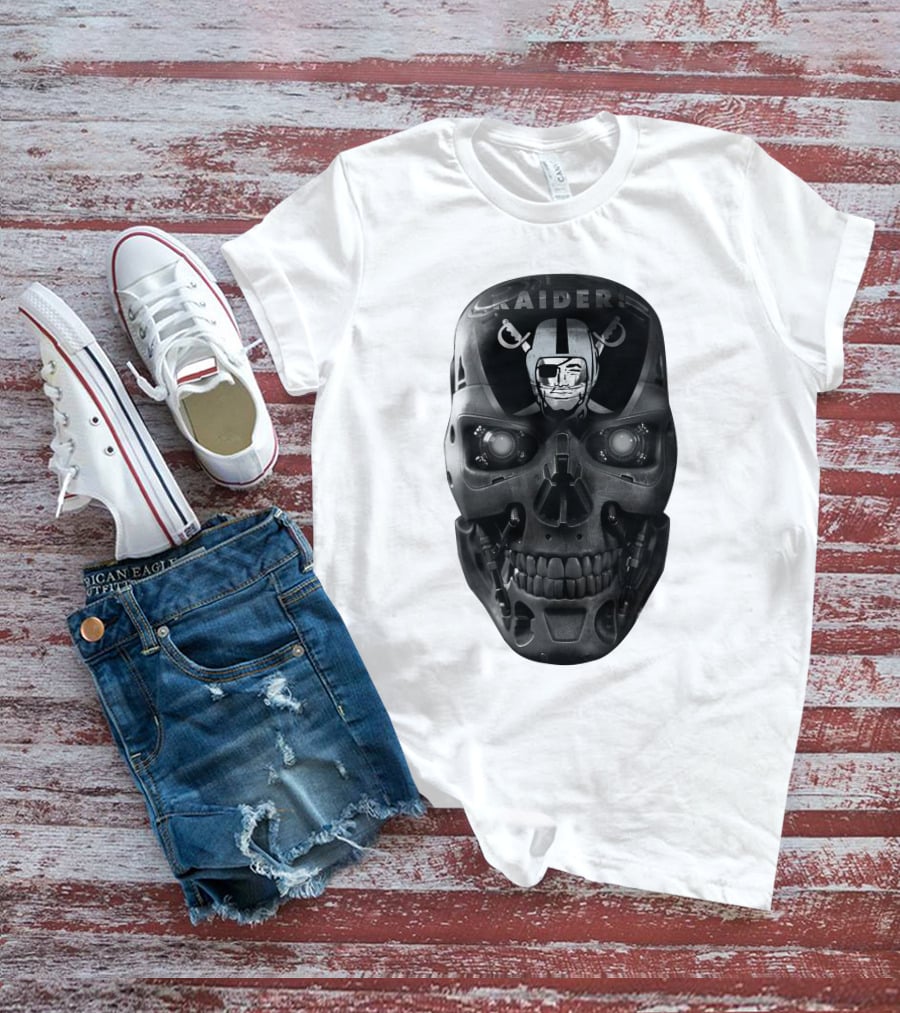 Raiders Skull Cyberpunk Fusion T-Shirt
