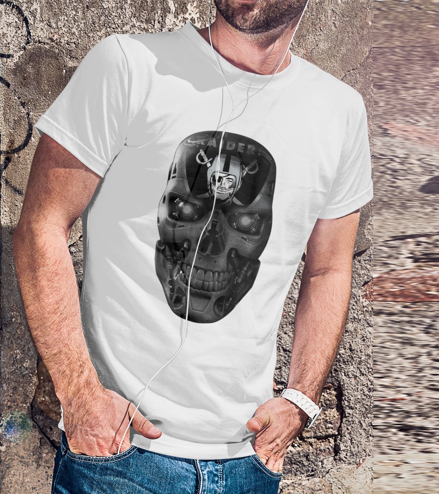 Raiders Skull Cyberpunk Fusion T-Shirt