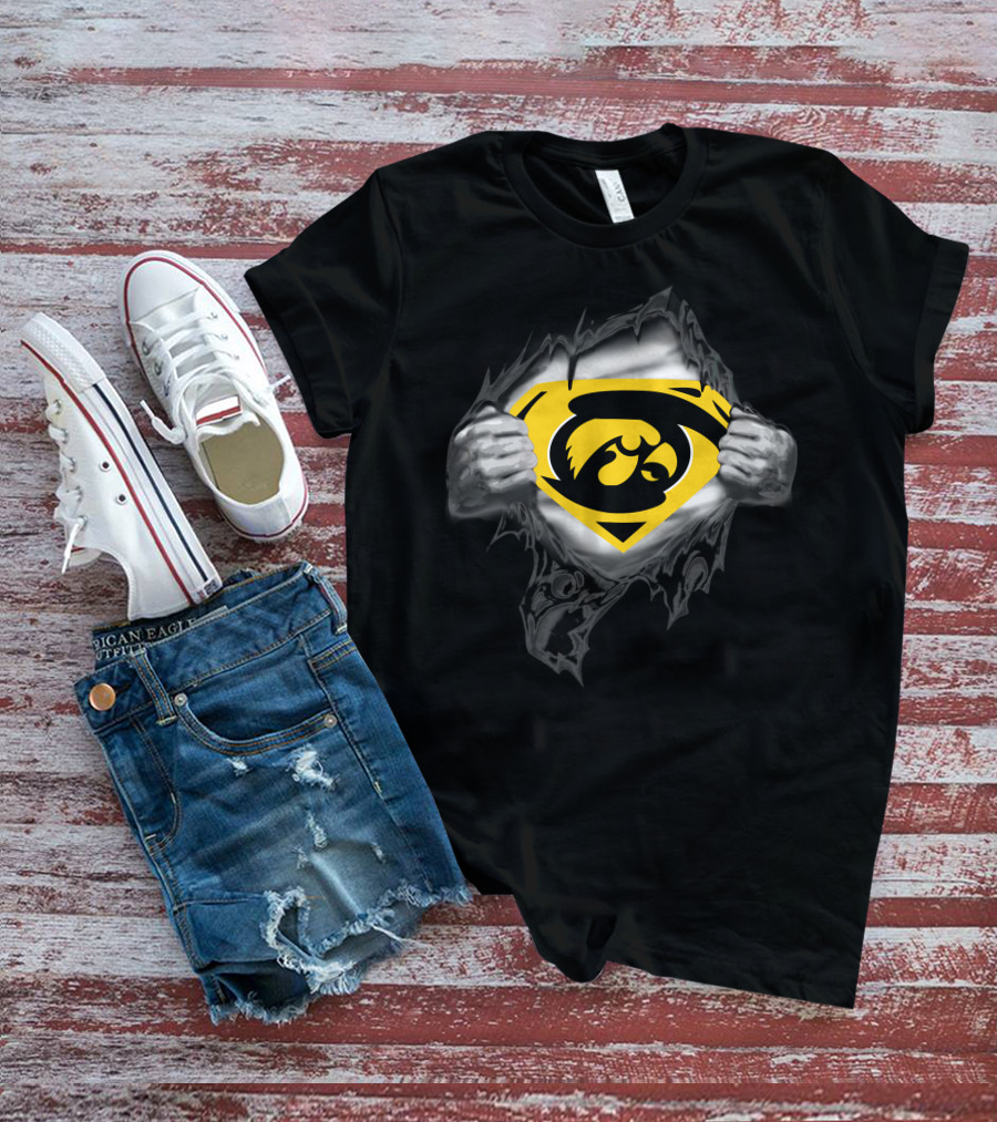 Iowa Hawkeyes Superman T-Shirt