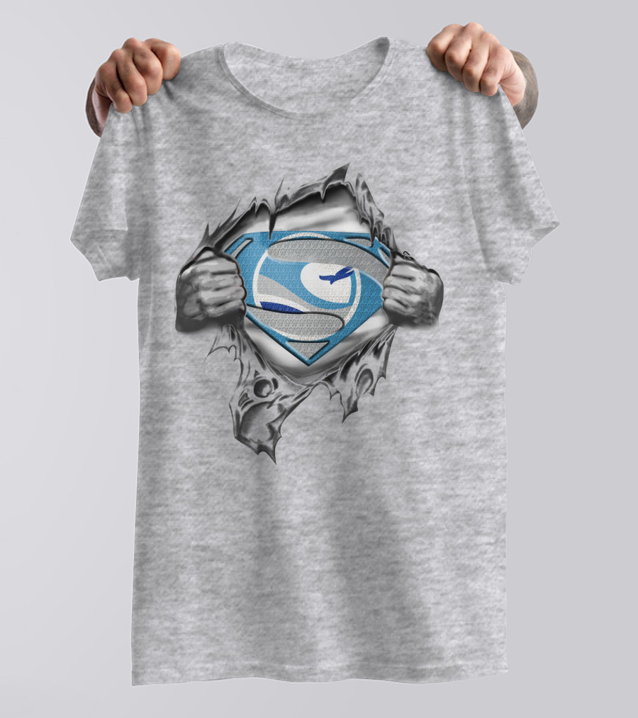 New Orleans Breakers Superman Logo Torn T-Shirt