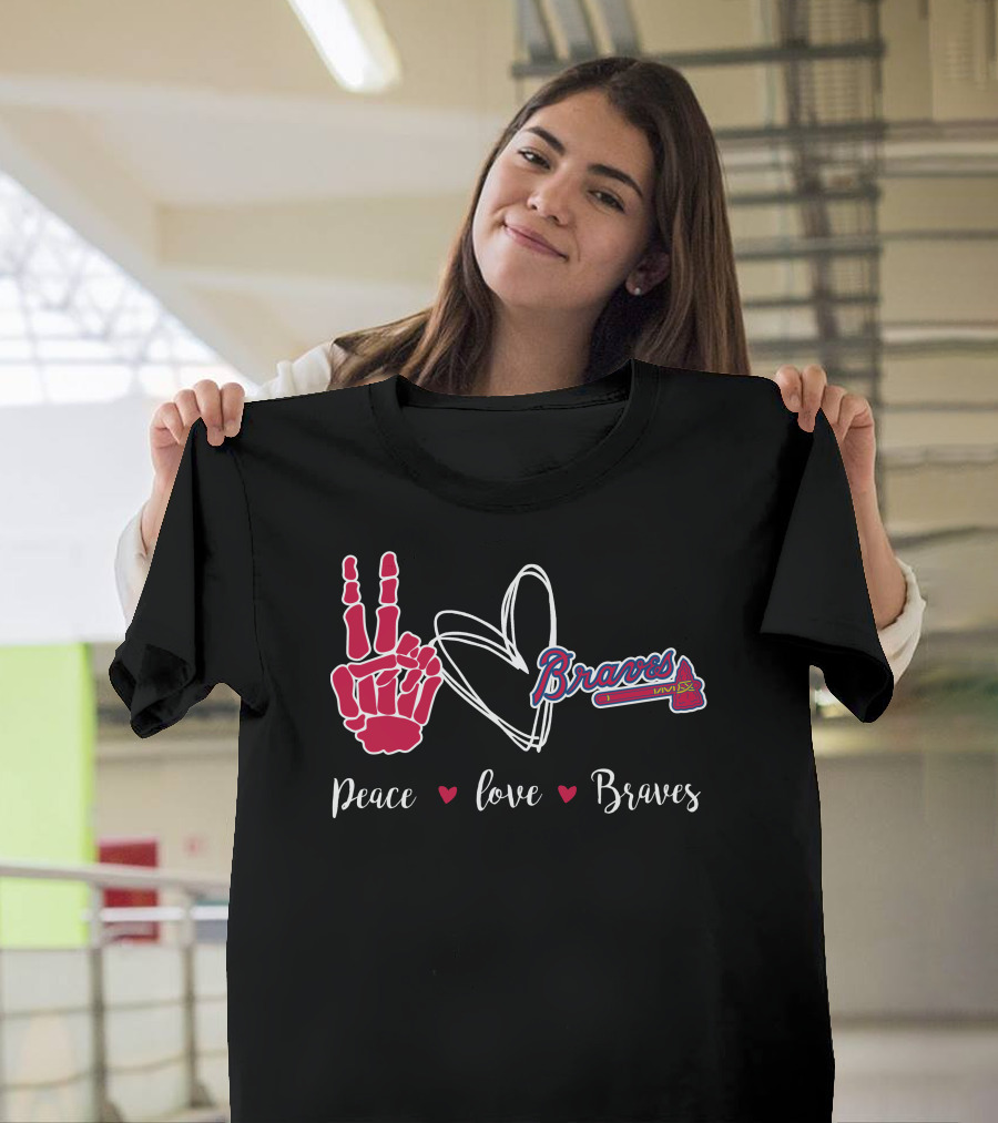 Peace Love Braves T-Shirt
