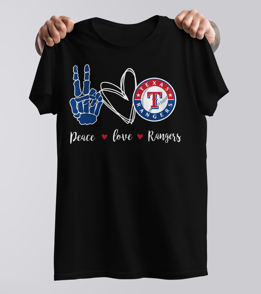 Peace Love Texas Rangers T-Shirt