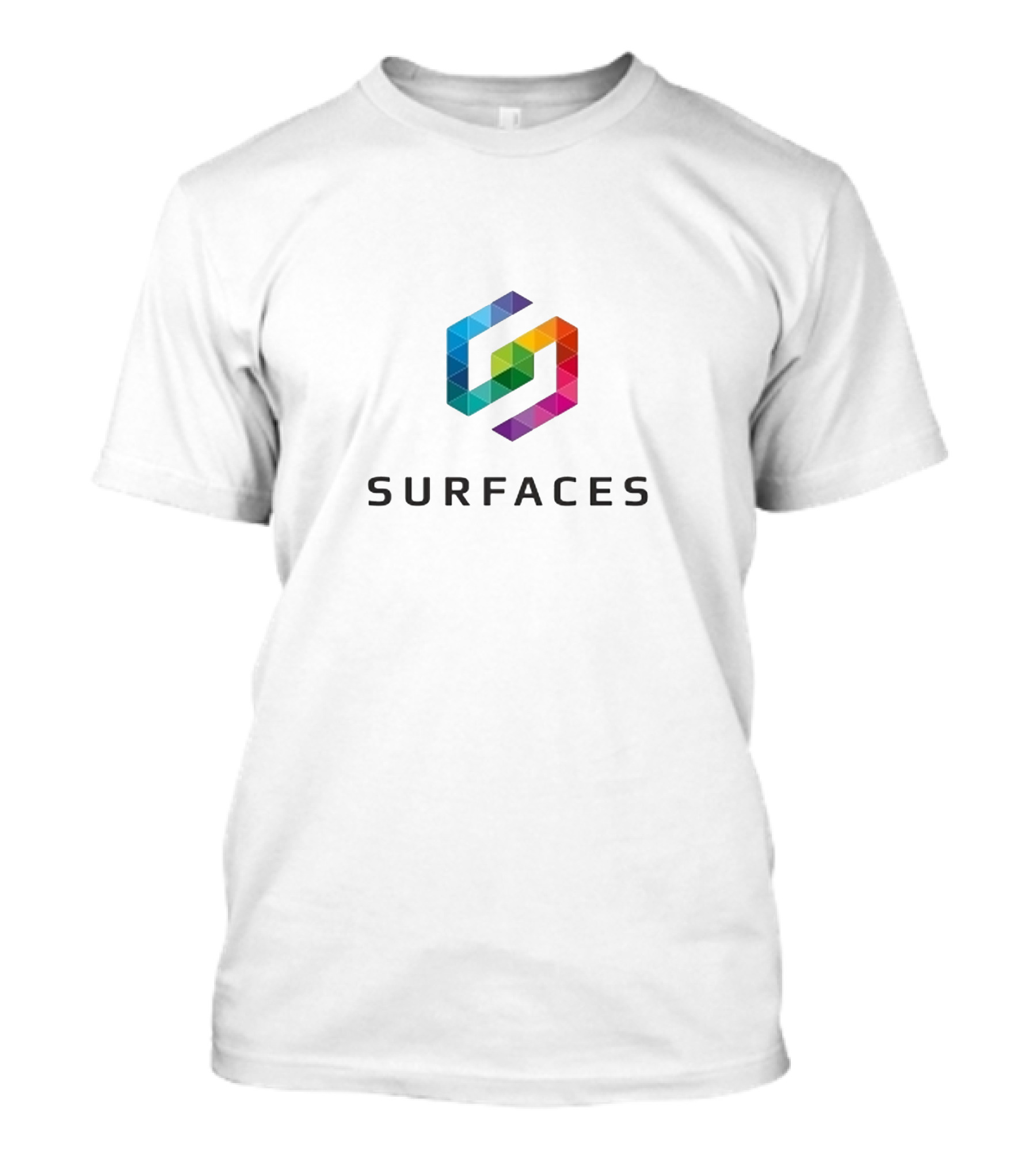 Surfaces Hexagonal Rainbow Geometric T-Shirt