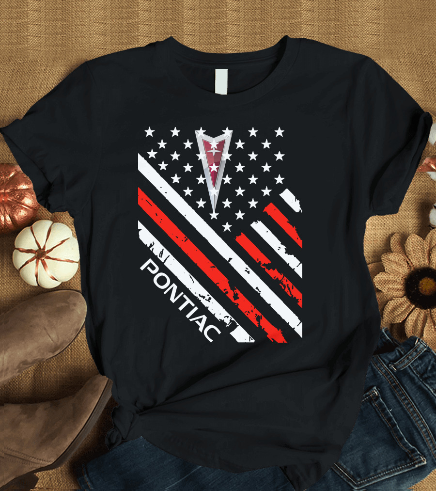 Pontiac Stars Stripes Emblem T-Shirt