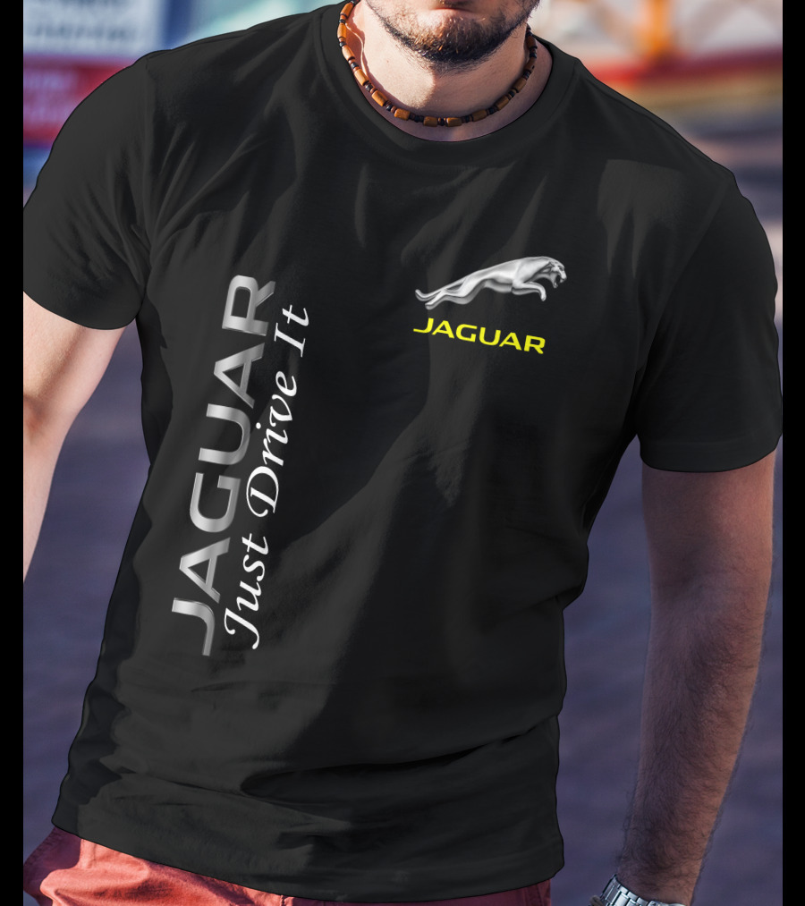 JAGUAR Just Drive It Silver T-Shirt