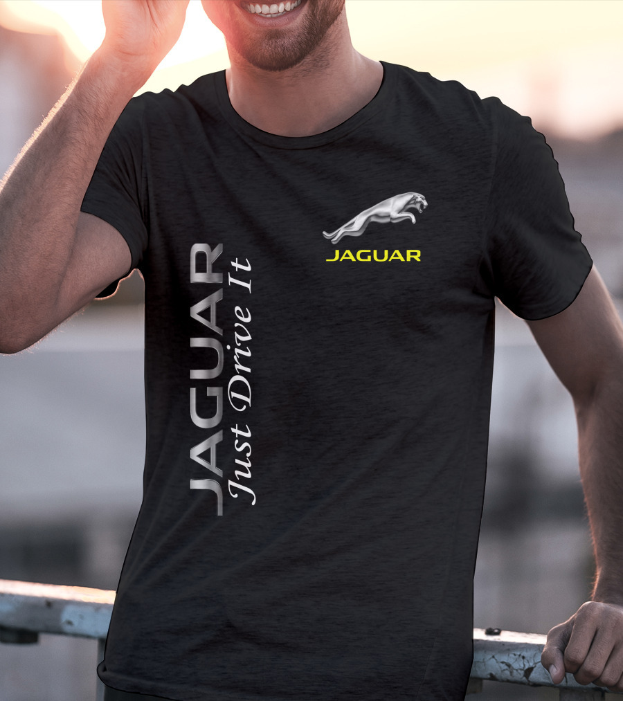 JAGUAR Just Drive It Silver T-Shirt
