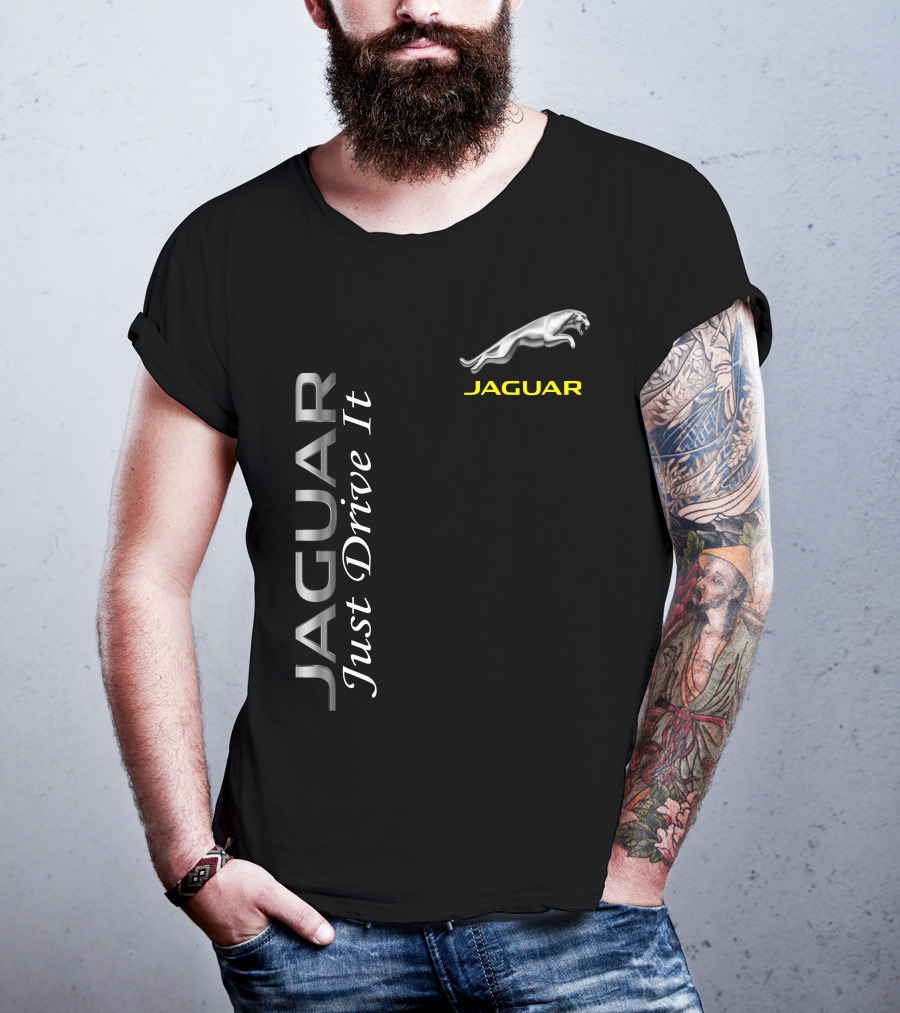 JAGUAR Just Drive It Silver T-Shirt