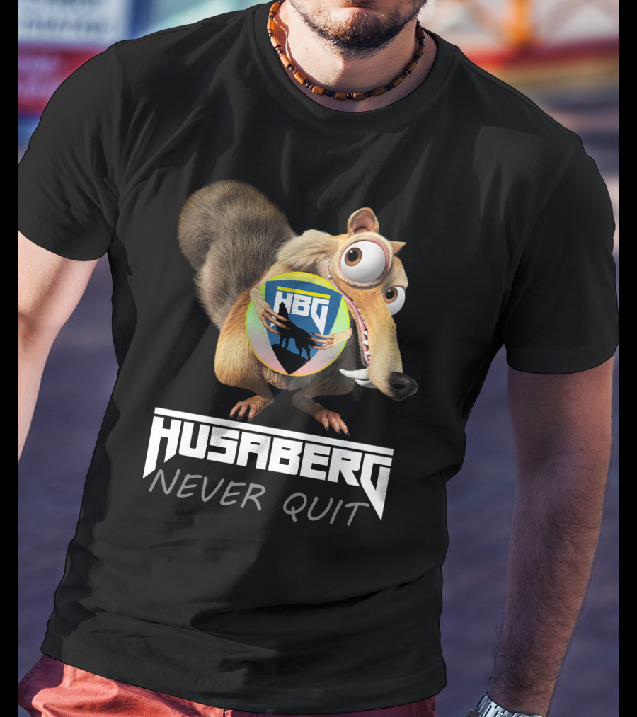 Husaberg Never Quit HBG Ice Age Scrat T-Shirt