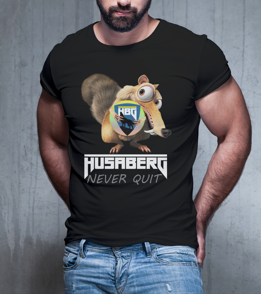 Husaberg Never Quit HBG Ice Age Scrat T-Shirt