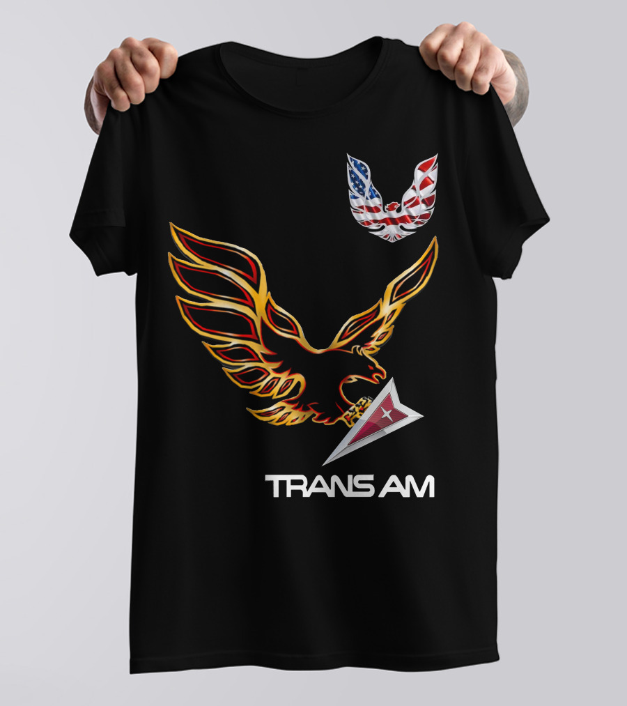 TRANSAM Firebird Eagle American Flag T-Shirt