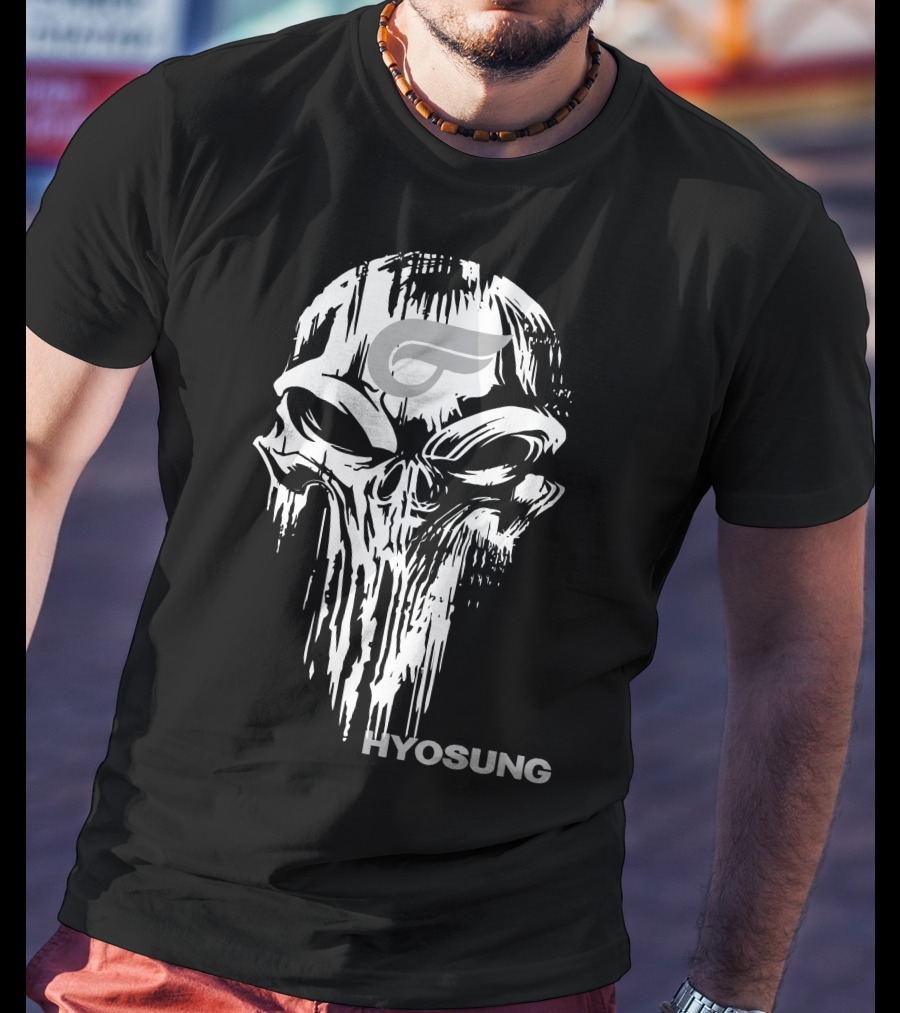 HYOSUNG Skull With Stylized T-Shirt