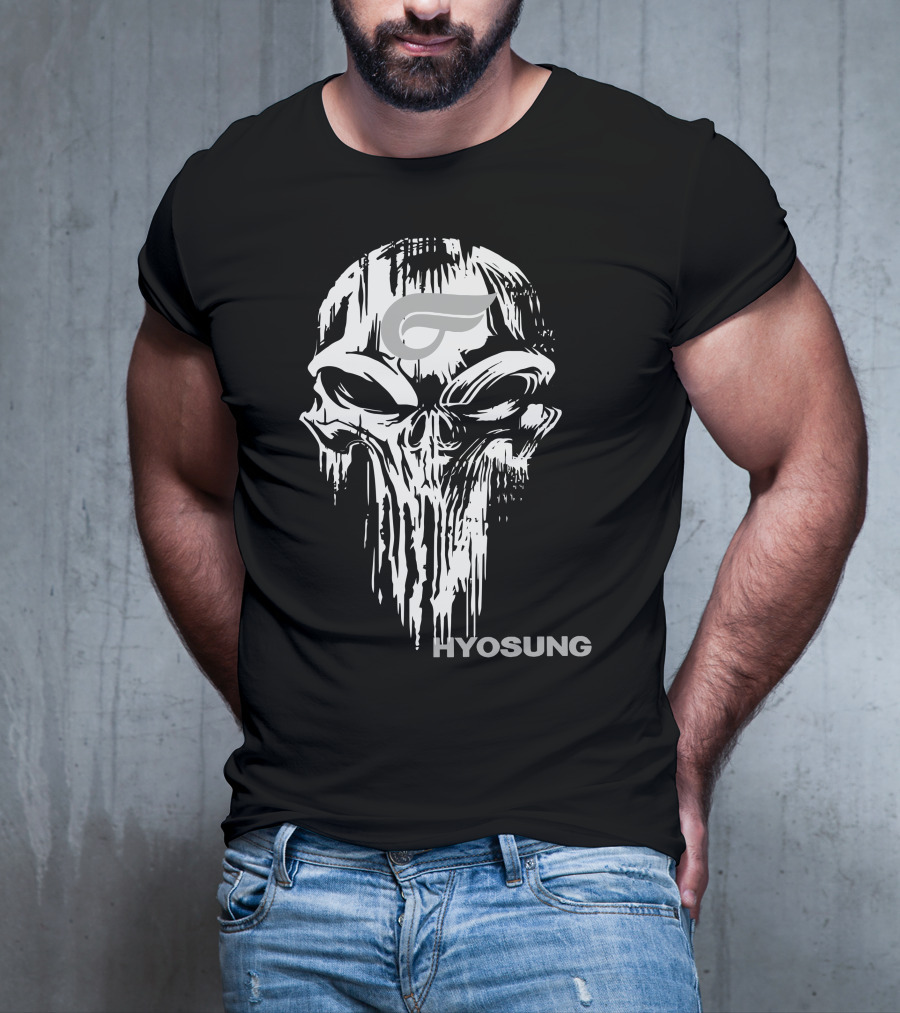 HYOSUNG Skull With Stylized T-Shirt