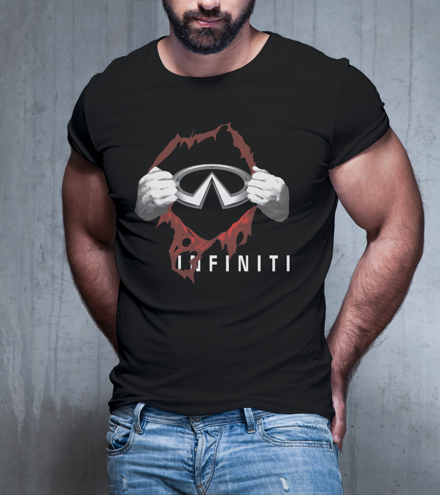 INFINITI Logo Superhero Unveiling Hands T-Shirt