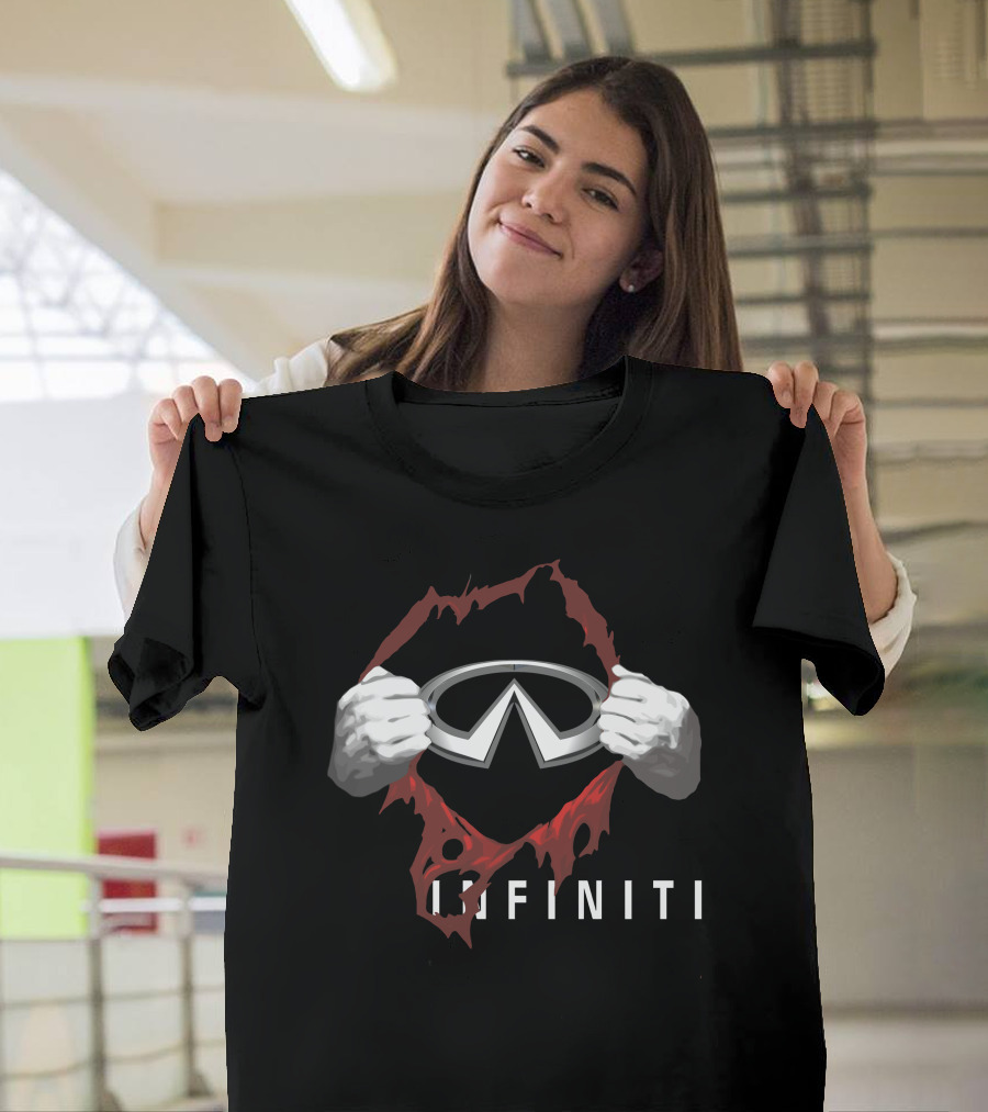 INFINITI Logo Superhero Unveiling Hands T-Shirt