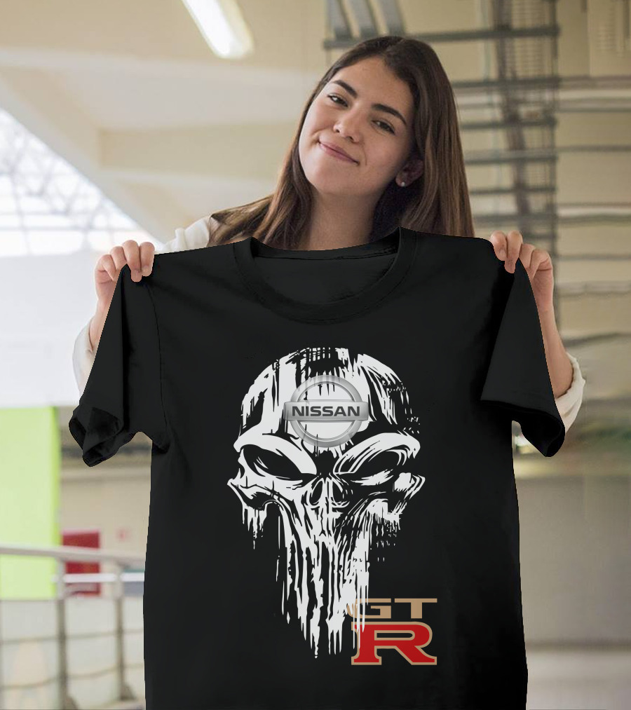 NISSAN GTR Skull Emblem T-Shirt