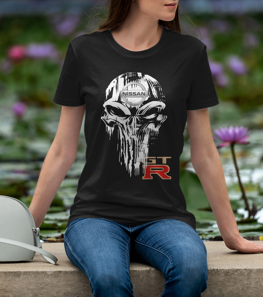 NISSAN GTR Skull Emblem T-Shirt