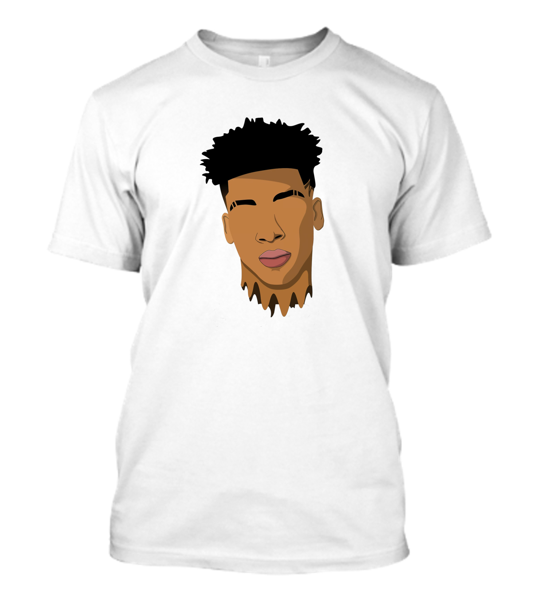 NLE Choppa Stylized Portrait Face T-Shirt