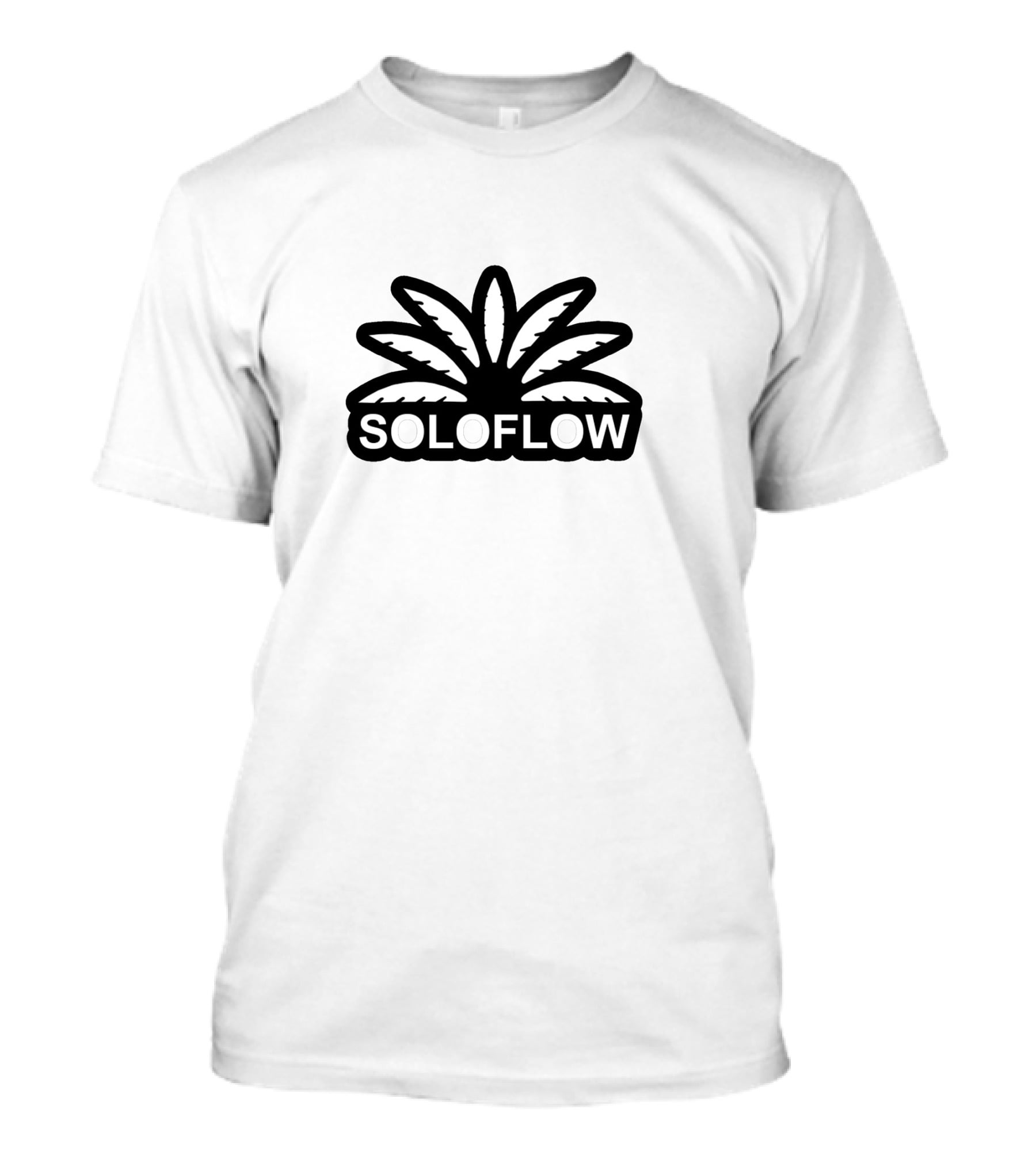 SOLOFLOW Cannabis Leaf Motif T-Shirt