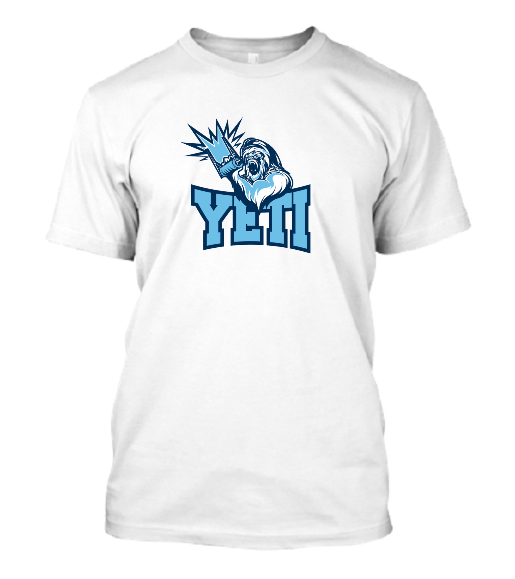 Yheti Stylized Yeti Illustration Power Pose T-Shirt