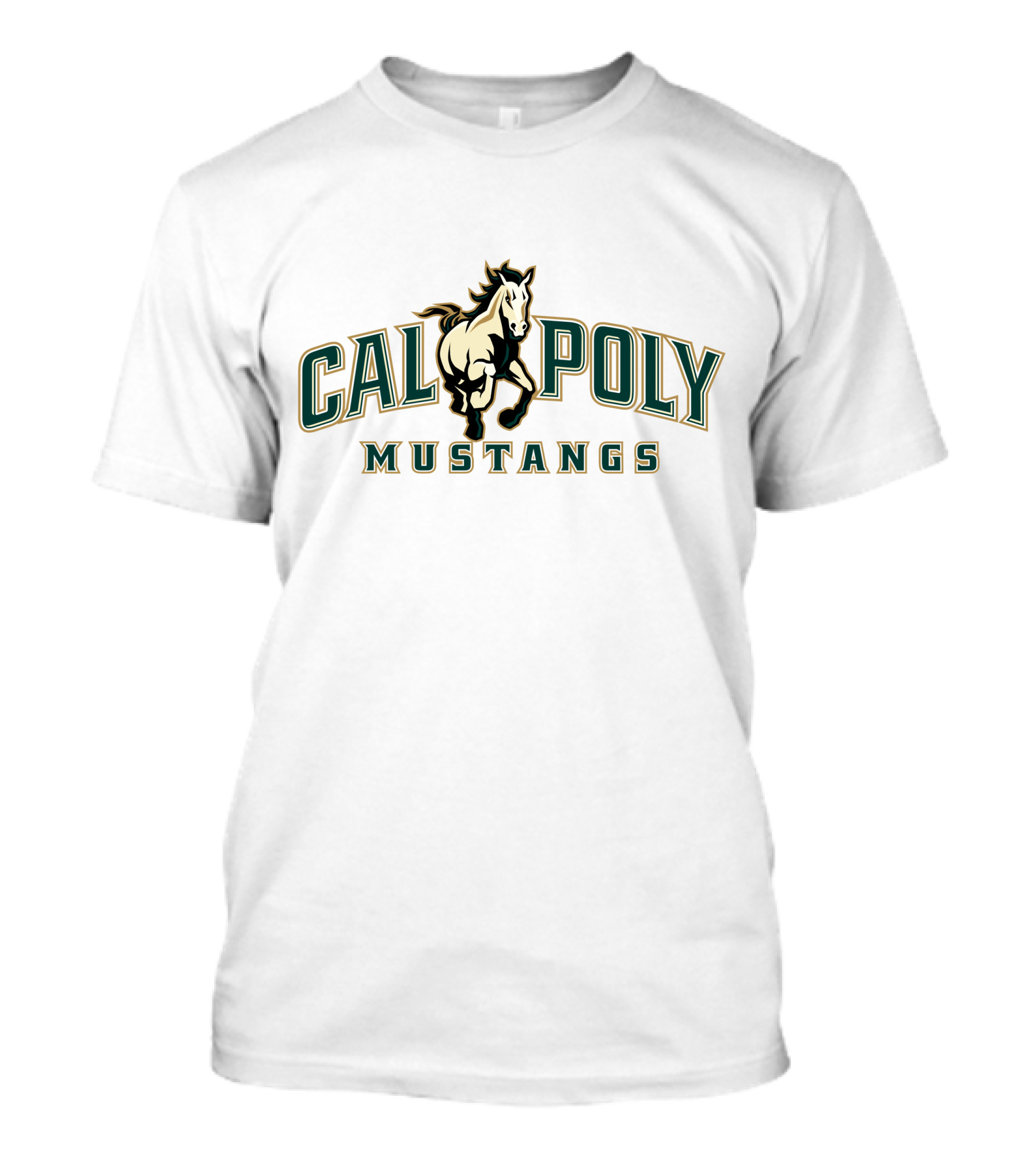 Cal Poly Mustangs Logo With Charging Horse T-Shirt