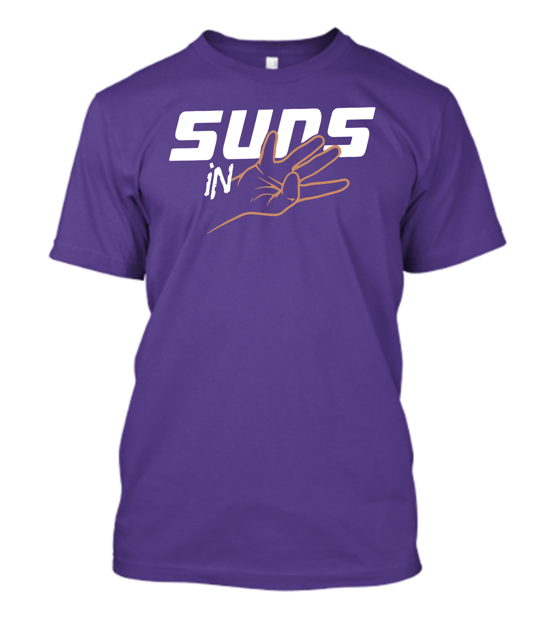 Suns In Three Hand Gesture Purple T-Shirt