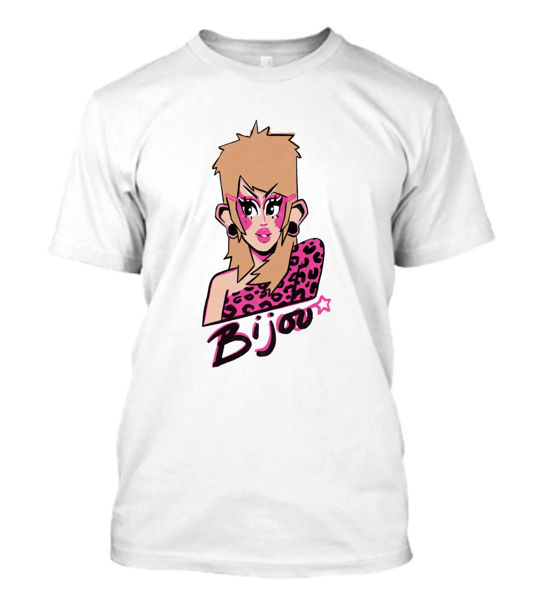 Bijou's Shop Let's Rock Retro Glam Rock T-Shirt