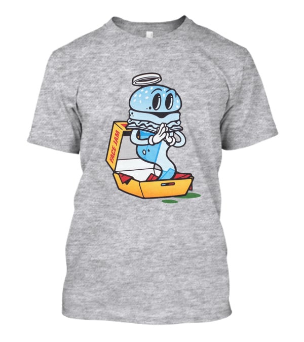 Face Jam Ghost Kitchen Halo Burger Spirit T-Shirt