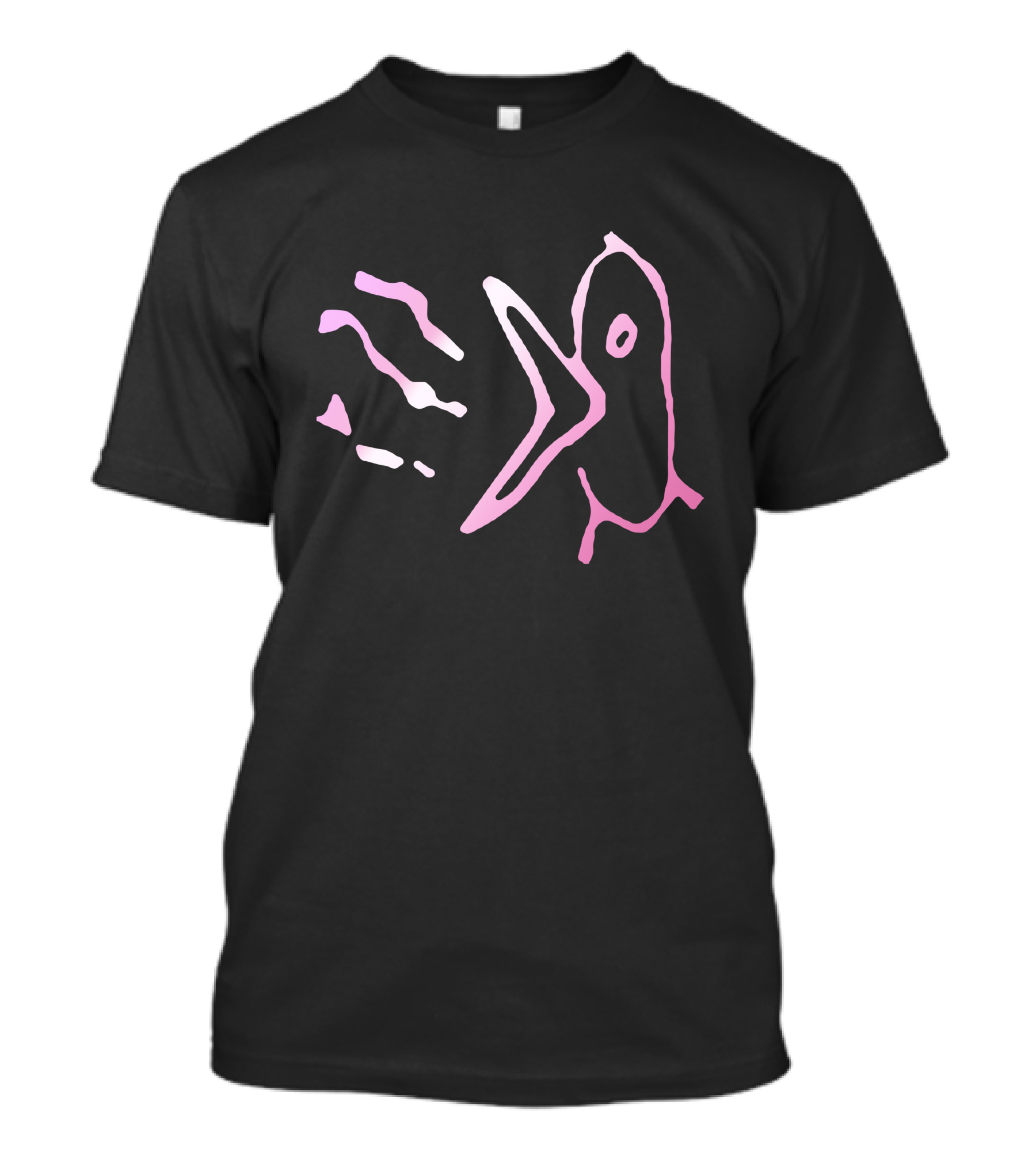 Lil Peep Merch Pink Bird Sketch T-Shirt