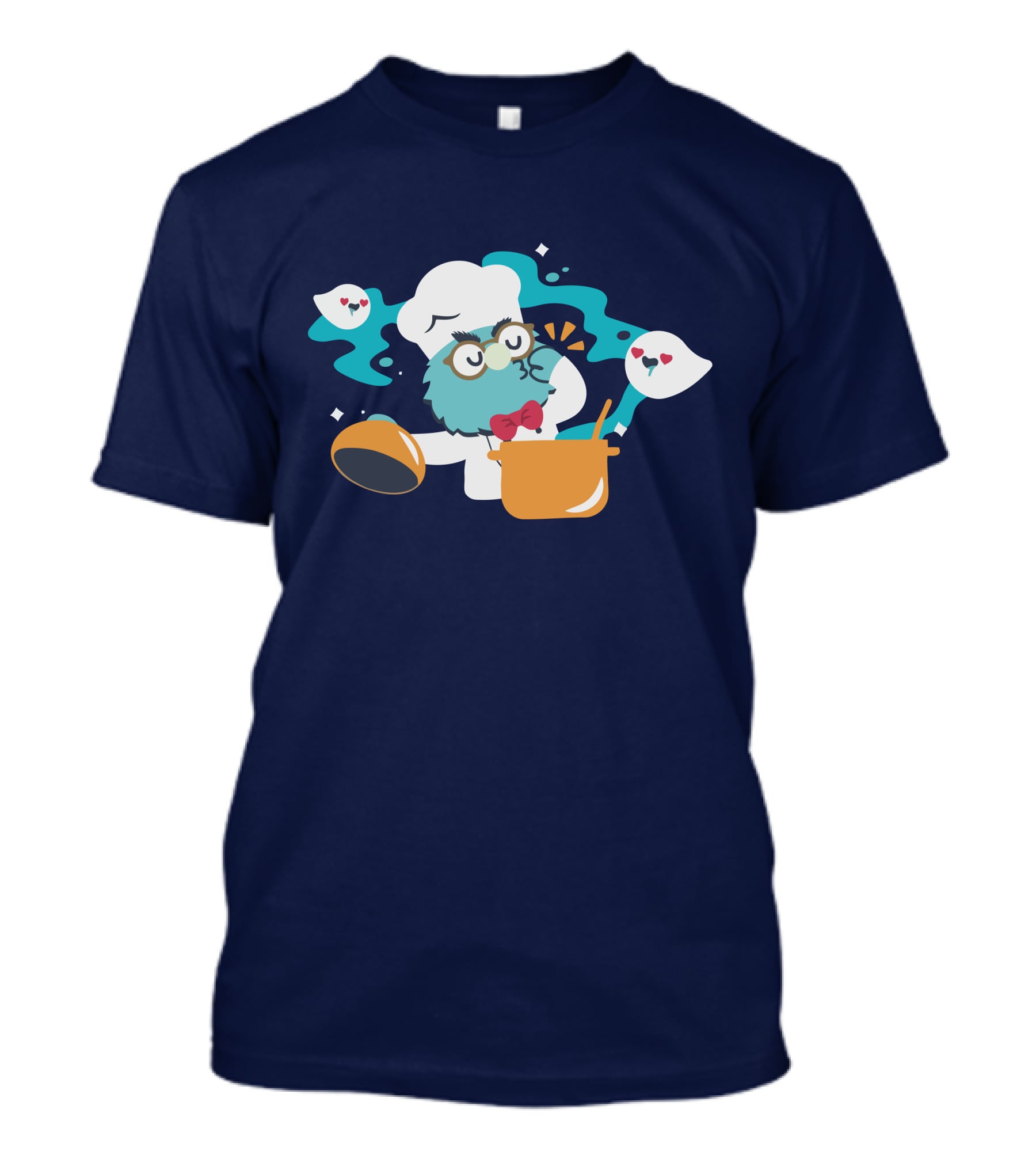Er Merch Chef's Kiss Cute Cooking Owl With Hearts T-Shirt