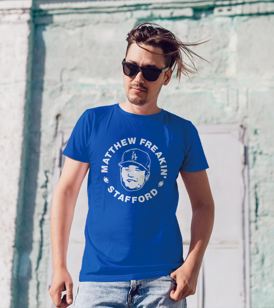 Matthew Freakin' Stafford LA Baseball Cap Image T-Shirt
