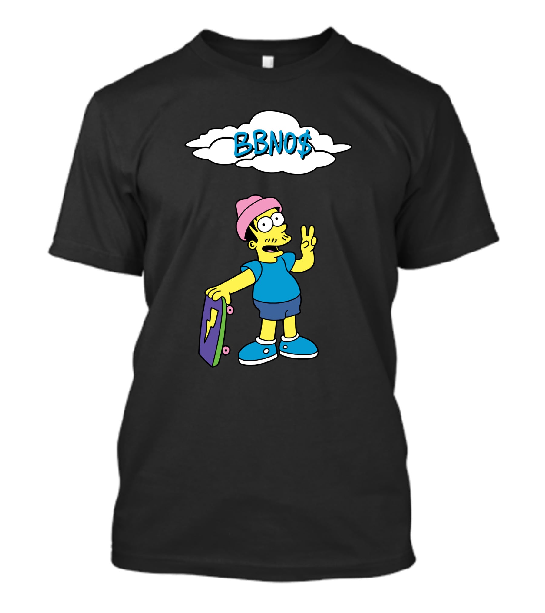 BBNO$ Simpson Style Skateboard T-Shirt