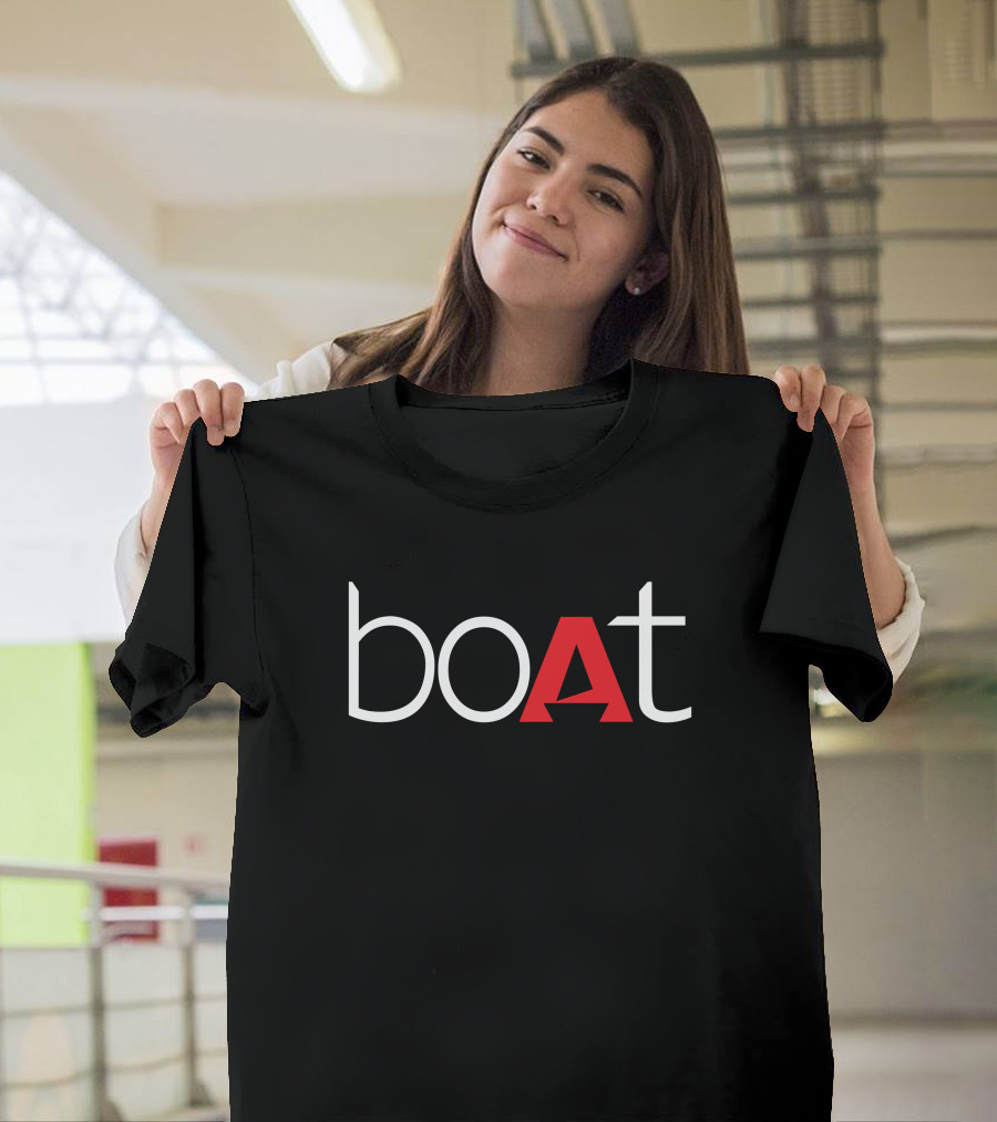 Shark Tank's Aman Gupta BoAt Logo Black T-Shirt