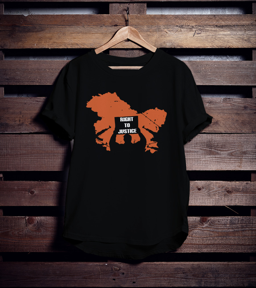 Genocide The Kashmir Files Right To Justice Map Protest Akshay Dhanak T-Shirt