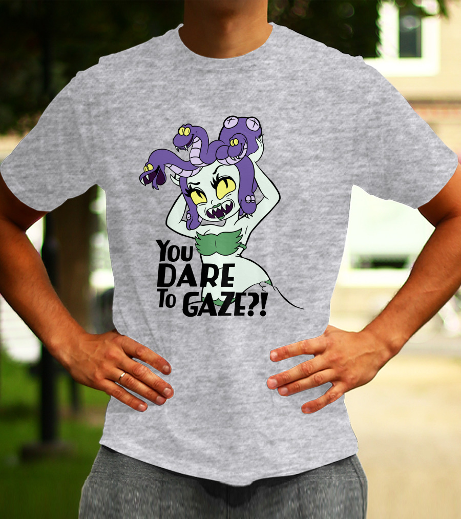 Cuphead Cala Maria Medusa You Dare To Gaze T-Shirt