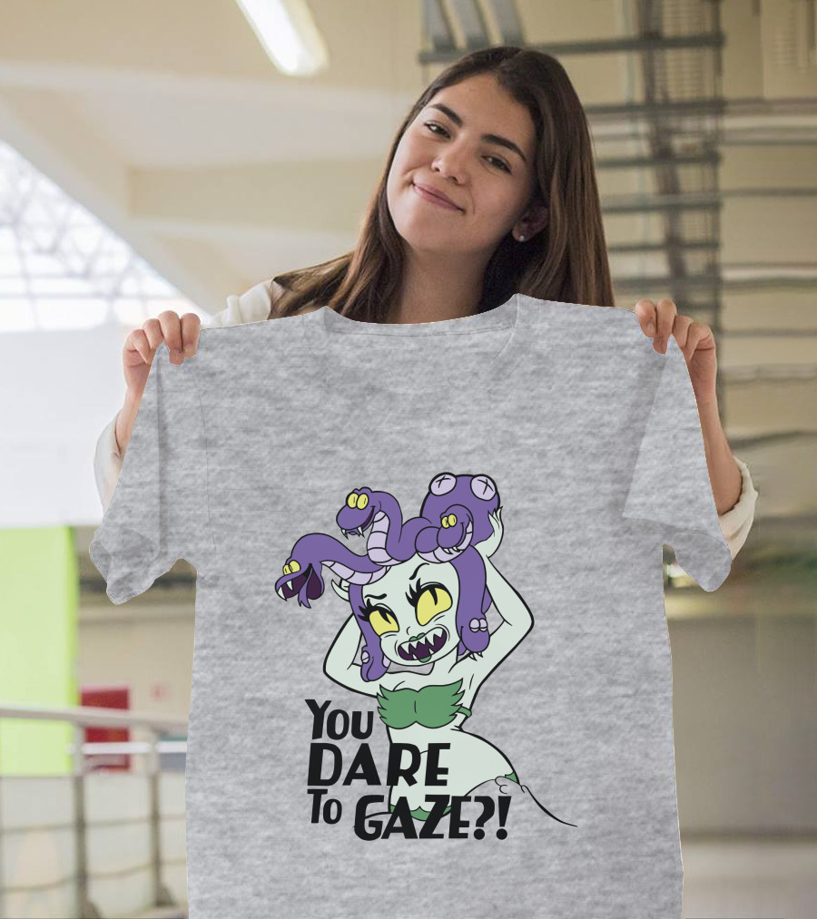 Cuphead Cala Maria Medusa You Dare To Gaze T-Shirt