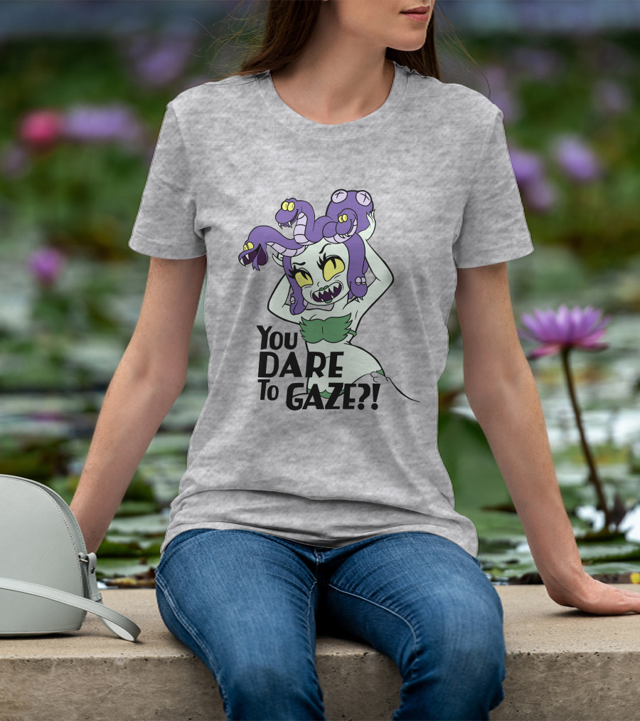 Cuphead Cala Maria Medusa You Dare To Gaze T-Shirt