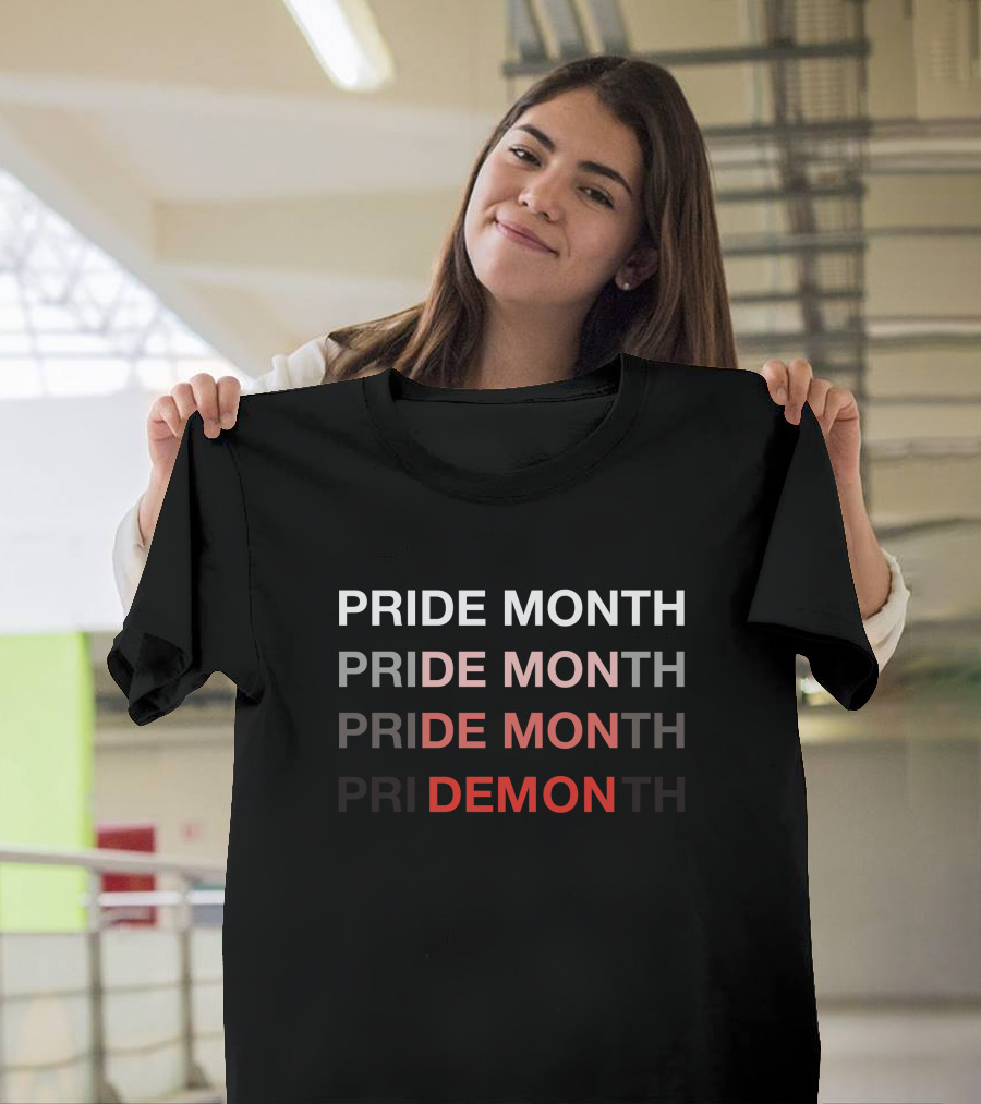 Pride Month Pride Month Pride Month Pride Demon T-Shirt
